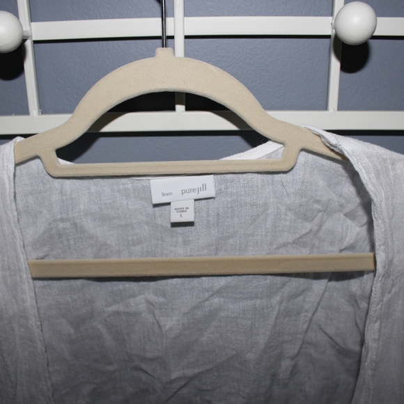 J. Jill White linen Cardigan - Picture 2 of 2